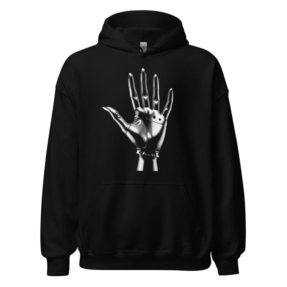 Chrome Hand Hoodie — Black
