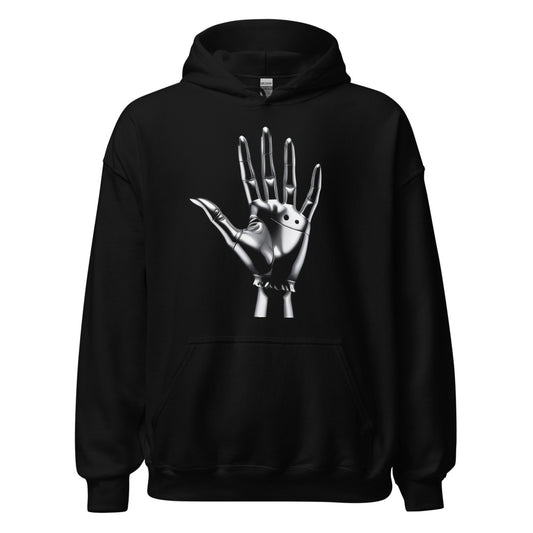 Chrome Hand Hoodie — Black
