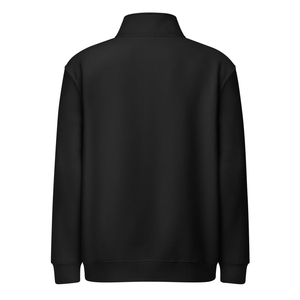 Cracked Moon Quarter-Zip — Black