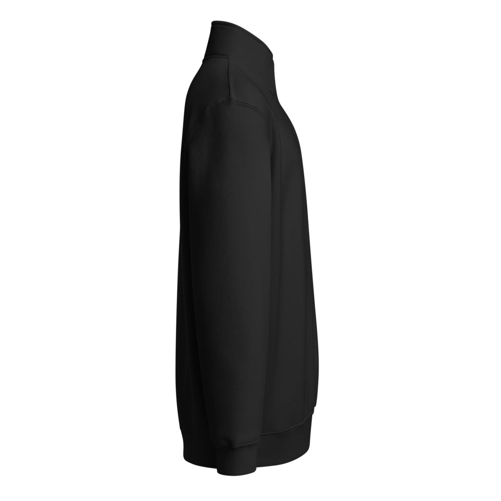 Cracked Moon Quarter-Zip — Black